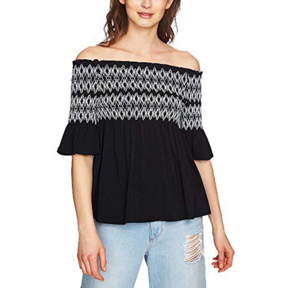 1. State smocked off the shoulder top